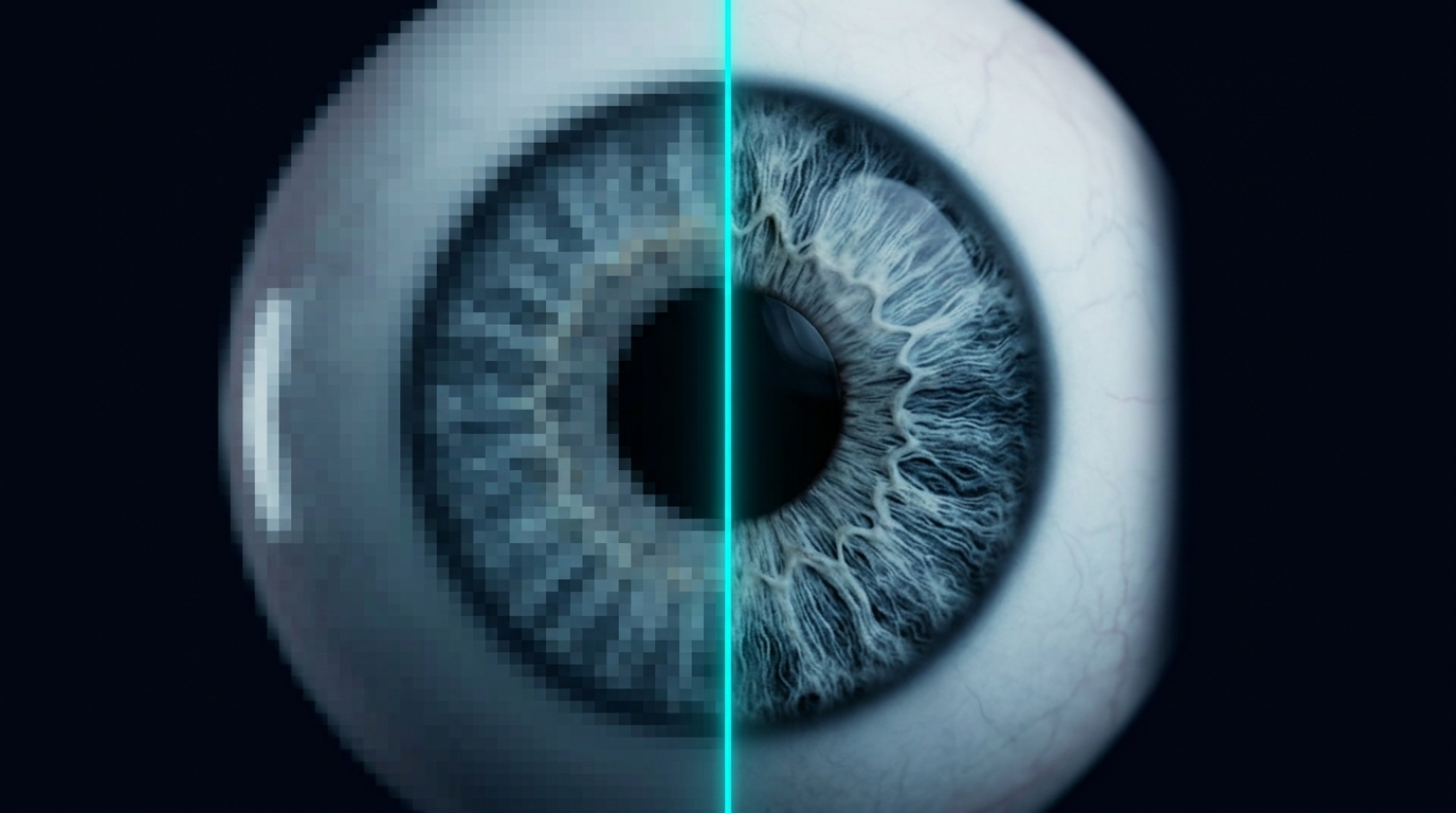 AI image upscaler showing 4x super-resolution and neural edge preservation on img.ubify