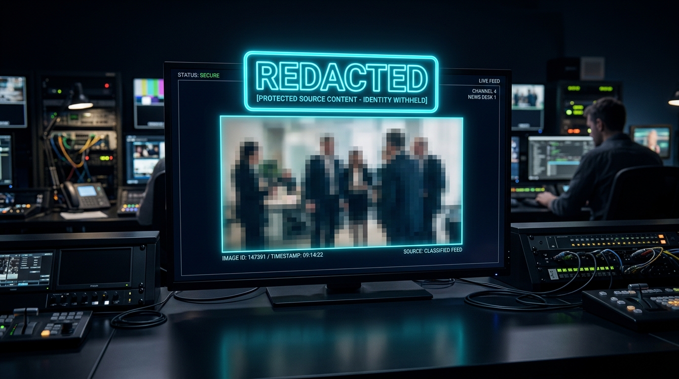 Blur Image โ img.ubify Newsroom control room showing protected source photograph with clean blur on img.ubify