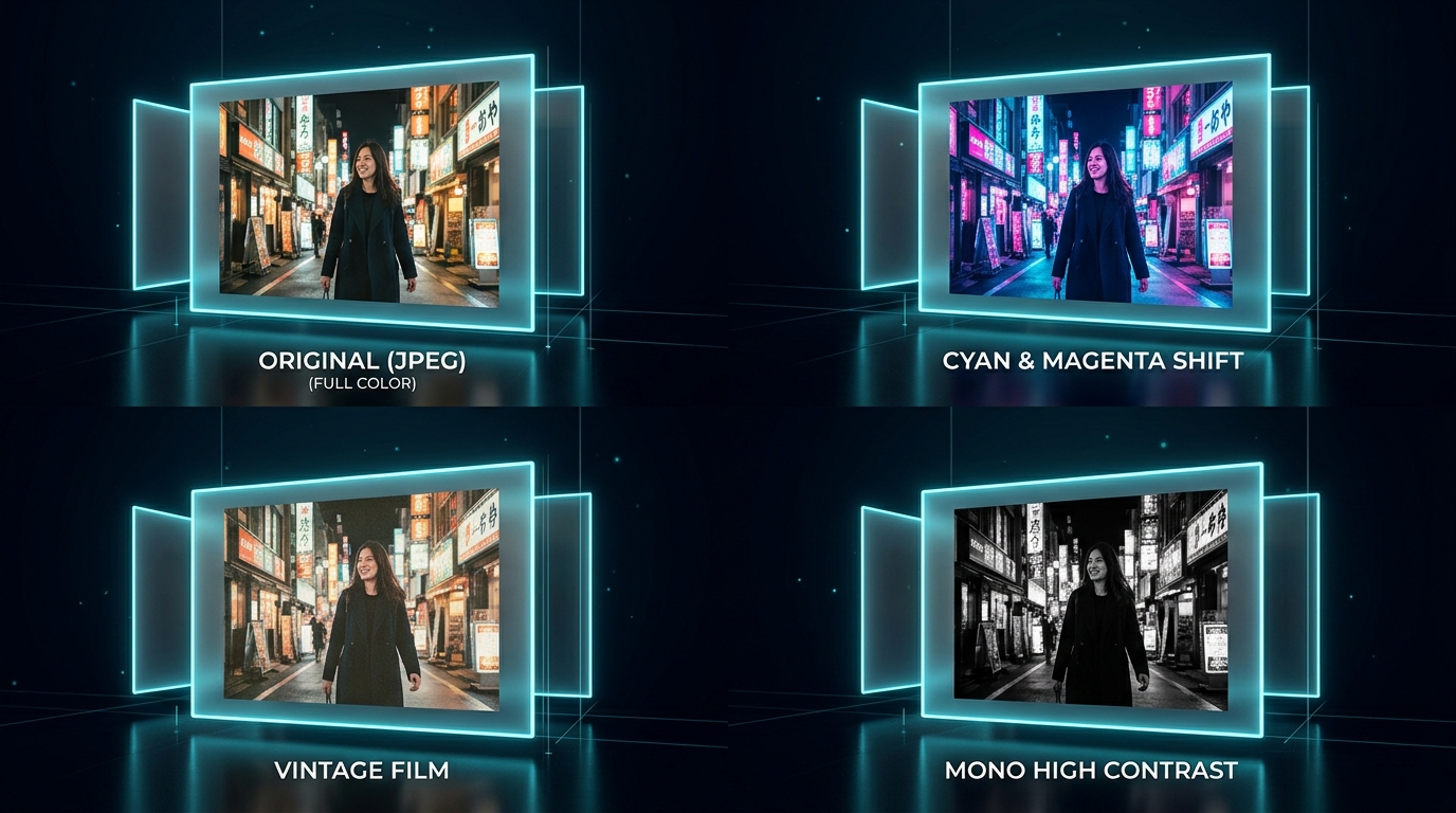 Creative Flexibility โ img.ubify Creative grid showing the diverse range of Apple HEIC assets our engine handles