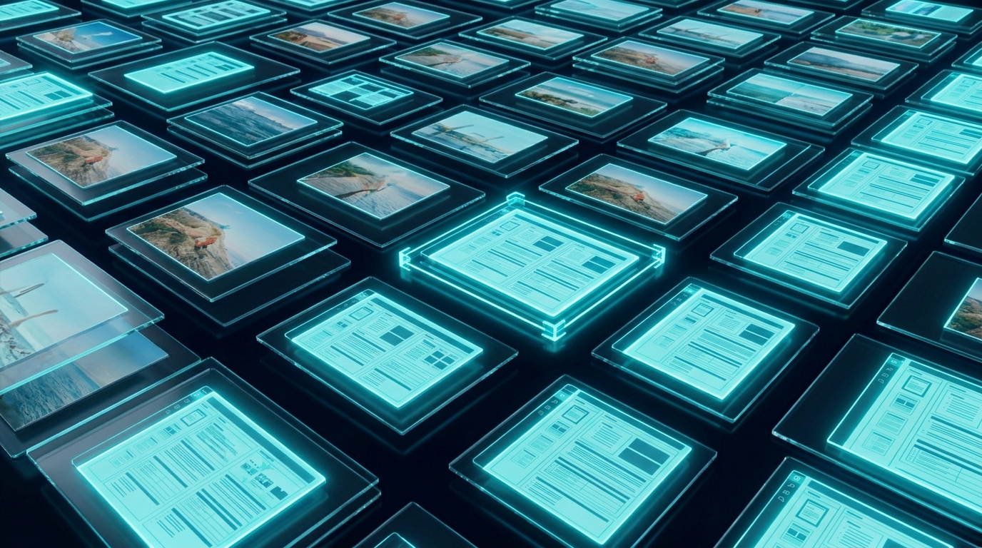 Image to PDF Studio โ img.ubify Image to PDF format comparison showing document assembly on img.ubify
