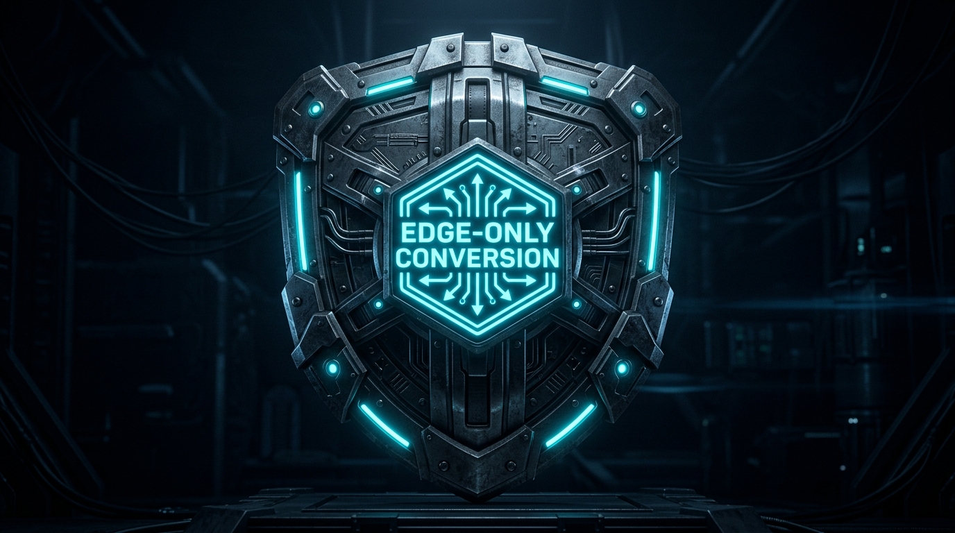 Blur Image โ img.ubify Large 3D metallic shield for journalist-grade privacy protection on img.ubify