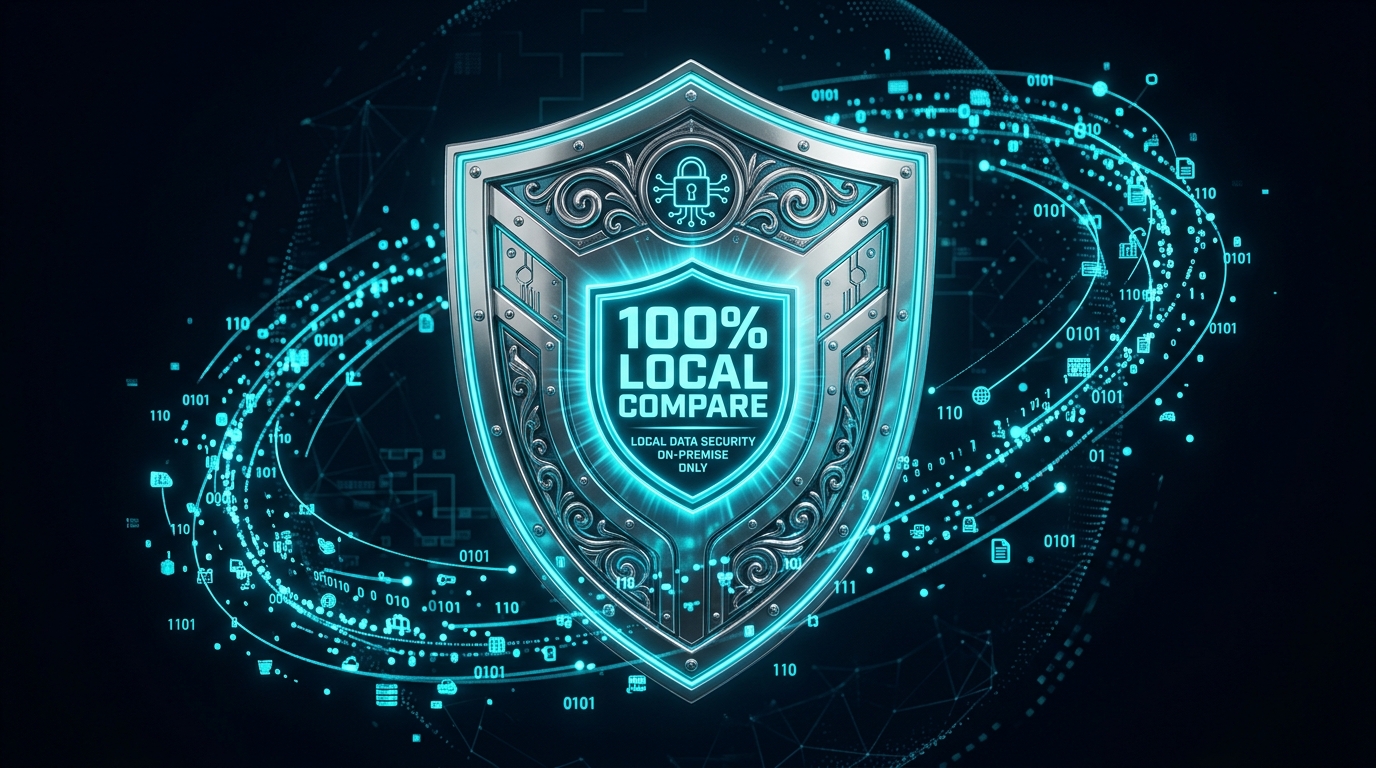 Premium privacy shield badge protecting AI background removal processing on img.ubify