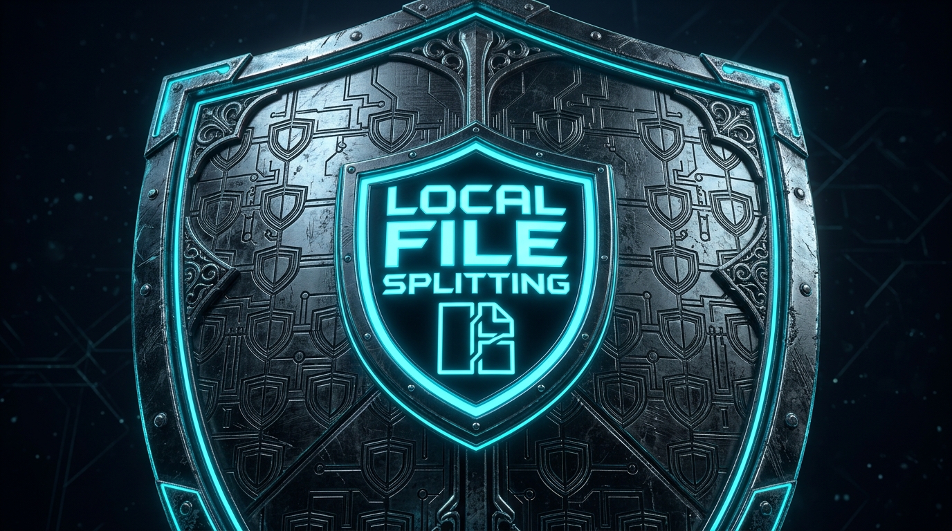 Local file splitting privacy shield on img.ubify