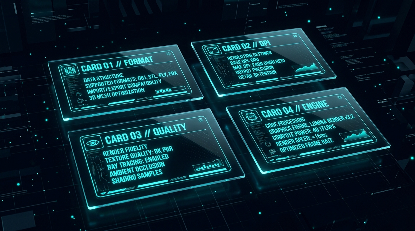 Technical specification plate with metric grid designs for physical resizing on img.ubify