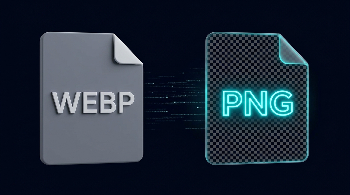 Elite WebP to PNG Lossless Studio â img.ubify WebP to PNG conversion tool showing alpha transparency recovery on img.ubify